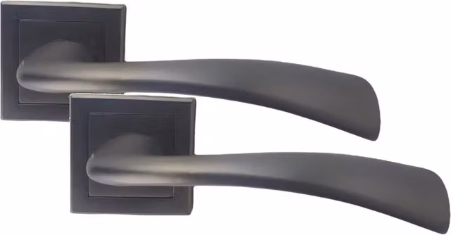 Golden Grace Matt Satin Black and Grey Door Handles