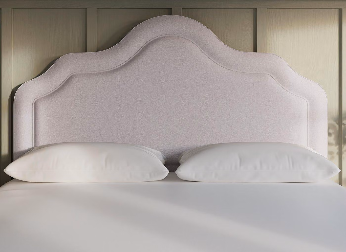 Sleepeezee Maple Upholstered Headboard in Beige