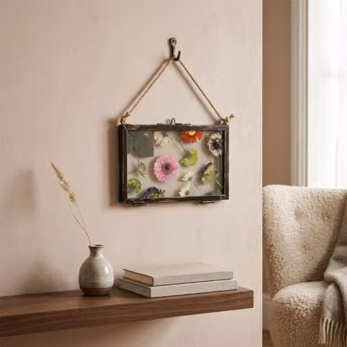 Nicola Spring Industrial Metal Hanging Photo Frame, Black, Fits 10 x 15 cm – 5
