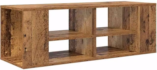 Berkfield Home Modern TV Cabinet with Shelf in Brown, W/D/H: 102 x 35 x 35 cm – 1