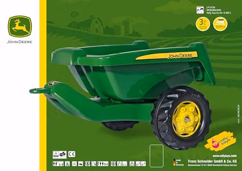Rolly Toys John Deere Kipper Trailer, Green, W/D/H: 46.5 x 36.0 x 34.0 cm – 3