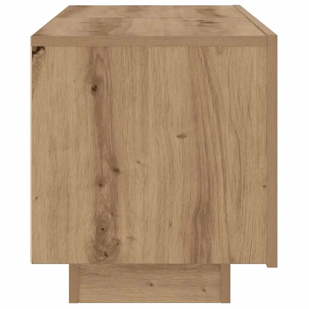 Berkfield Home Artisan Oak Bedside Cabinet in Brown, W/D/H: 100 x 35 x 40 cm – 3