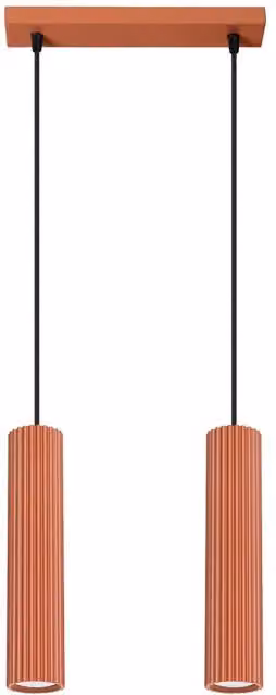 Sollux Lighting Minimalist Karbon Pendant Lamp, Red, W/D/H: 90 x 30 x 6.5 cm – 1