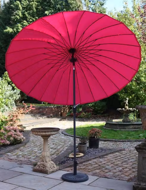Royalcraft Shanghai Garden Parasol in Pink with Aluminium Frame