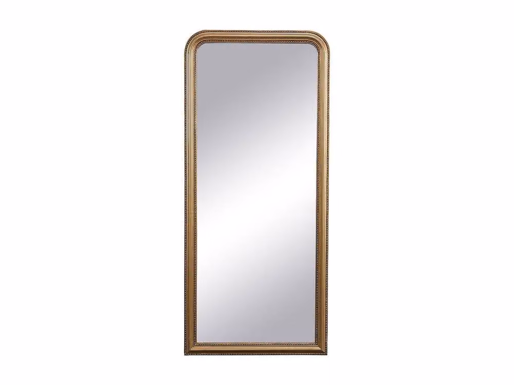 Vente-unique Vintage-Style Paulownia Wood Frame Mirror in Gold, W: 80 cm, H: 180 cm – 2
