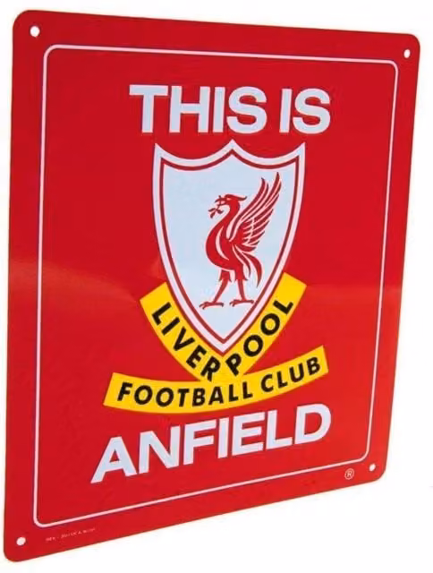 Liverpool FC This Is Anfield Metal Sign, Red, W/D/H: 23 x 23 x 1 cm – 1