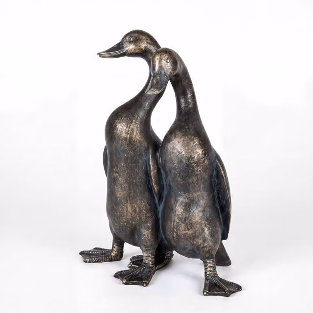 Levede Bronze Duck Sculpture Outdoor Resin Garden Ornament
