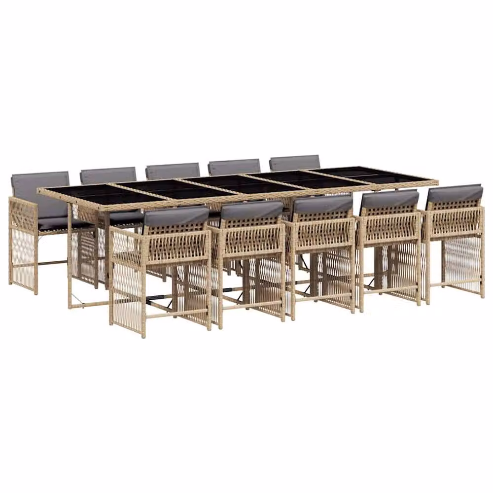 Berkfield Home Garden Dining Set in Beige – 2