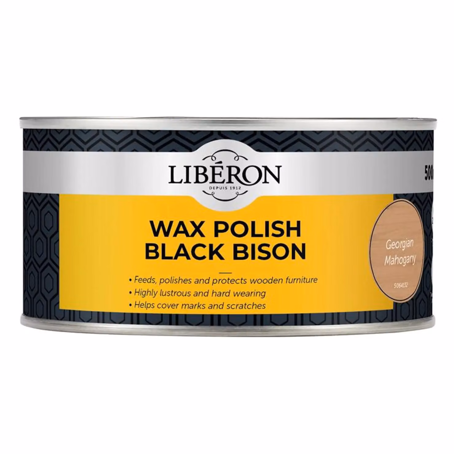 Liberon Black Bison Wax Paste for Wood, Black or Brown, 500ml – 3