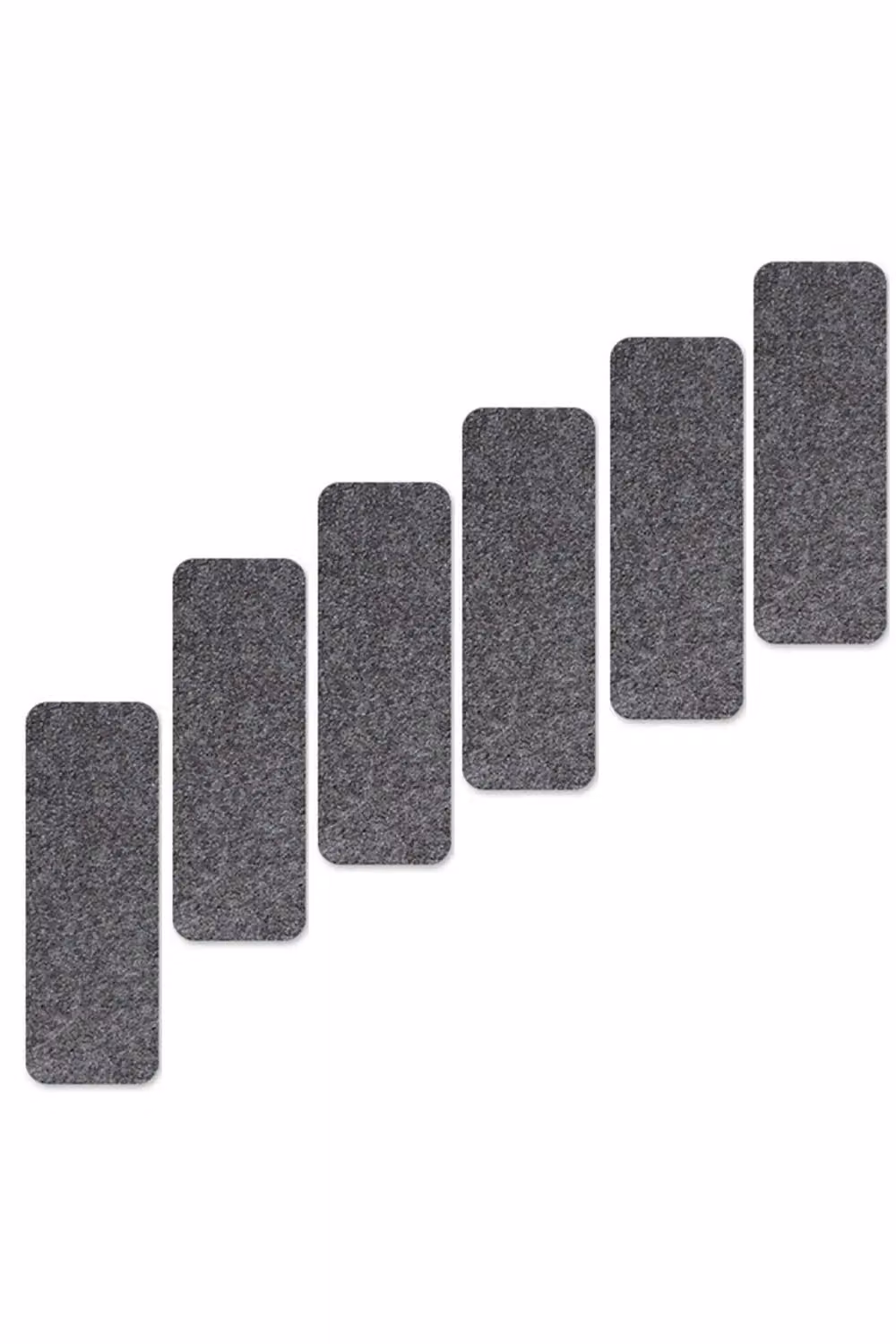 Living and Home 14-Piece Dark Grey Non-Slip Self-Adhesive Thin Stair Treads, W/D/H: 55 x 20 x 0.2 cm – 2