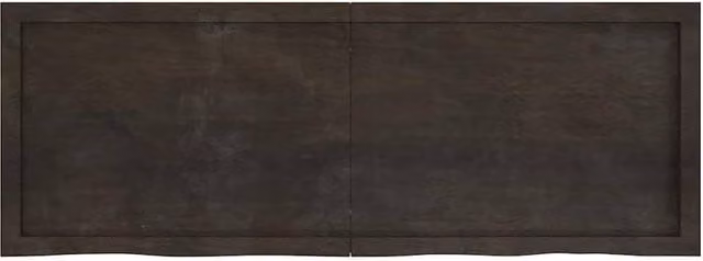 Berkfield Home Wall Mounted Rustic Oak Shelf in Dark Brown and Dark Grey, W: 140 cm, D: 50 cm, H: 2-4 cm – 1