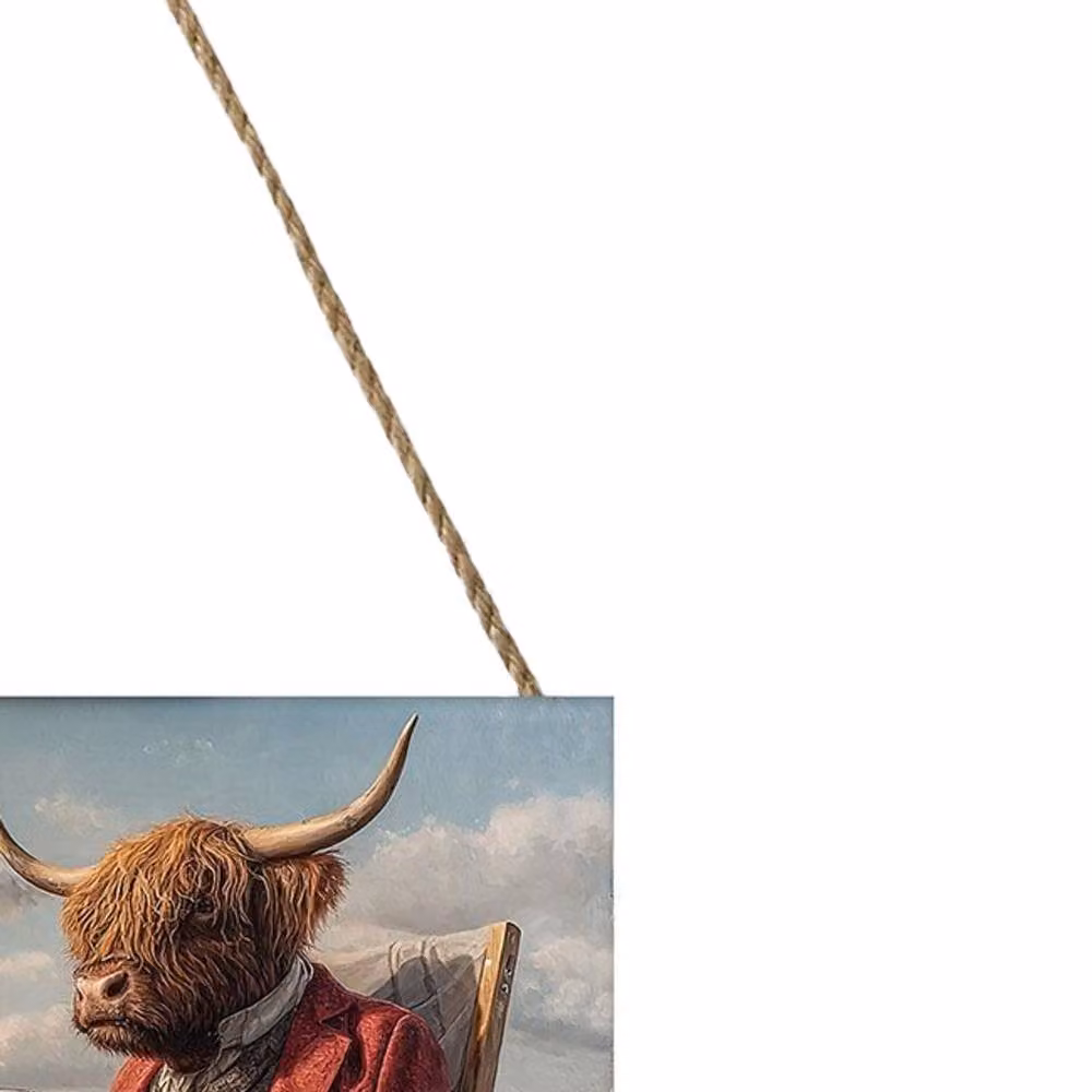 Pyramid International Another Dram By The Loch Highland Cow Multicolour Wood Plaque – 2