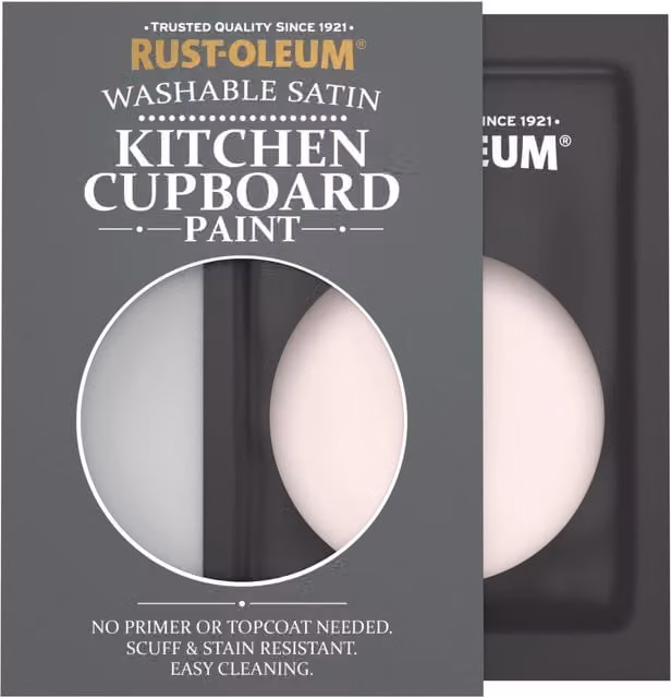 Rust-Oleum Kitchen Cupboard Satin Finish Tester Sachet in Strawberry Vanilla Pink, 10ml