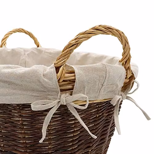 JVL Cotton Log Basket Liner in Beige – 2