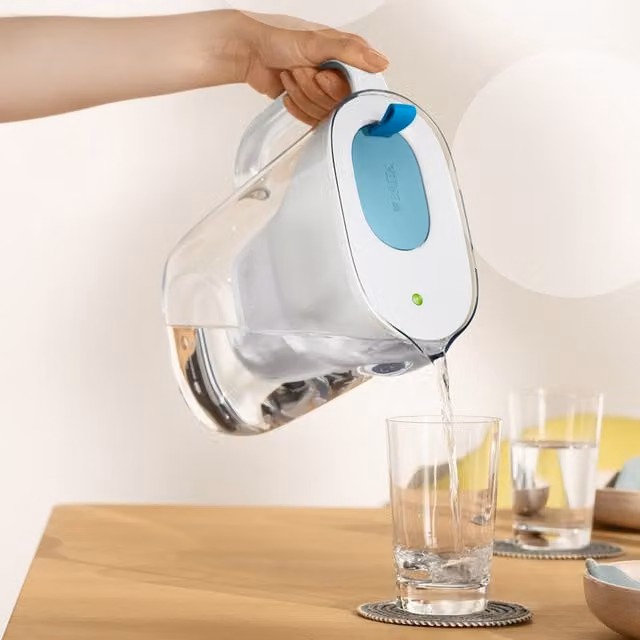 Brita Style Water Filter Jug in Blue and White