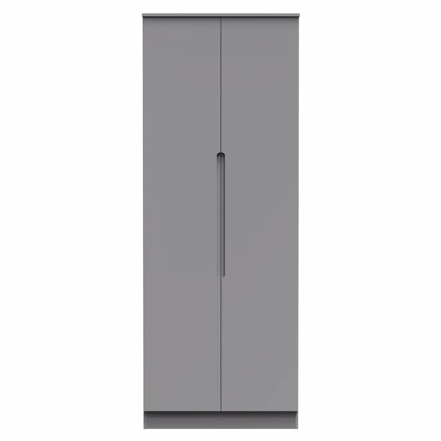 2 U Lucca Ready Assembled Tall Double Wardrobe in Dark Grey – 2
