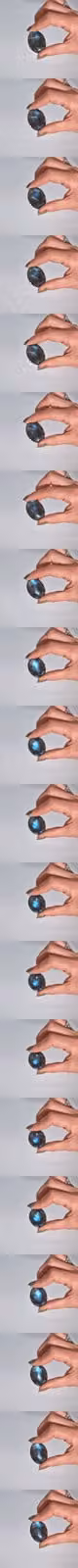 KDMD Madagascar Labradorite Palm Stone in Grey with Blue, Green and Gold Tones – 2