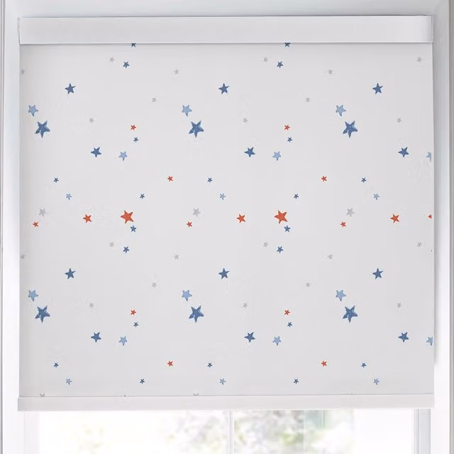 Laura Ashley Painterly Stars Translucent Made to Measure Roller Blind, Multicolour