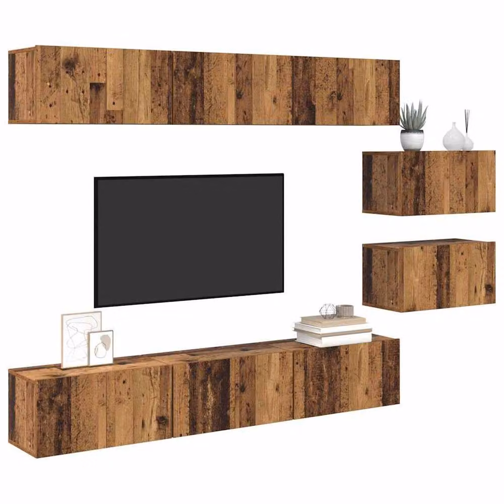 Berkfield Home Modern Wall Mounted TV Cabinet in Brown, W/D/H: 60 x 30 x 30.5 cm – 3