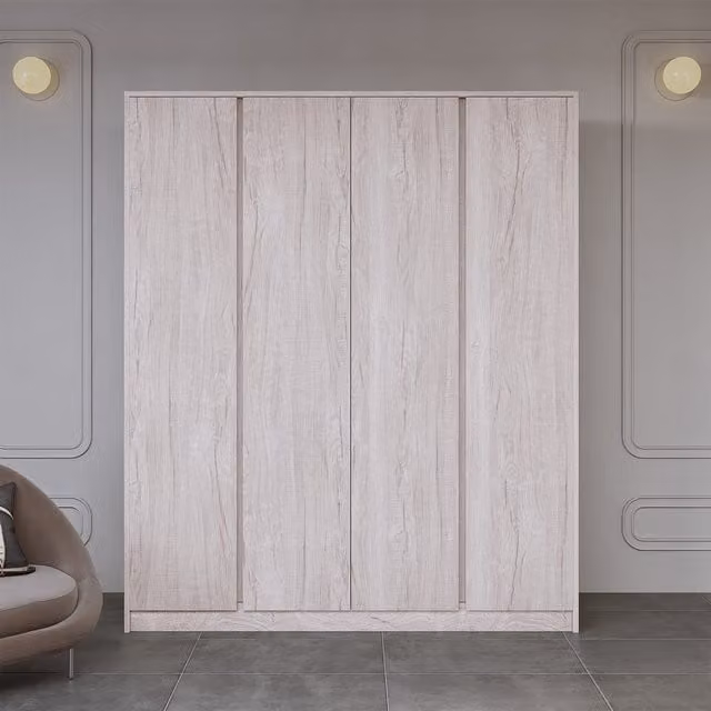 Seconique Malvern 4 Door Wardrobe in Urban Snow