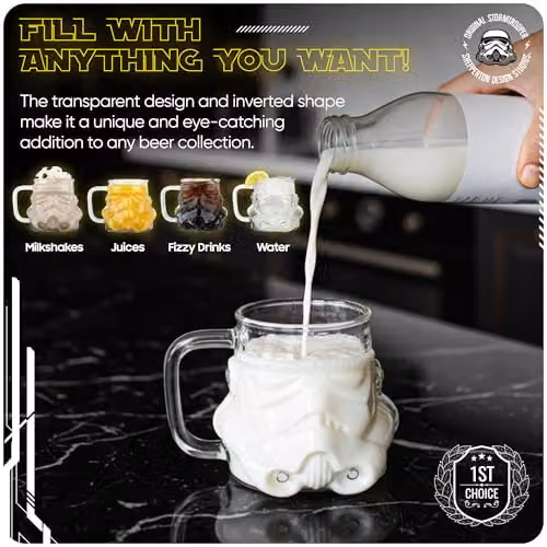 Thumbs Up Original Stormtrooper Beer Glass, Transparent, 600ml – 3