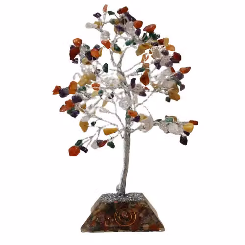 KDMD Gemstone Tree with Organite Base, Multicolour Tabletop Decor – 2