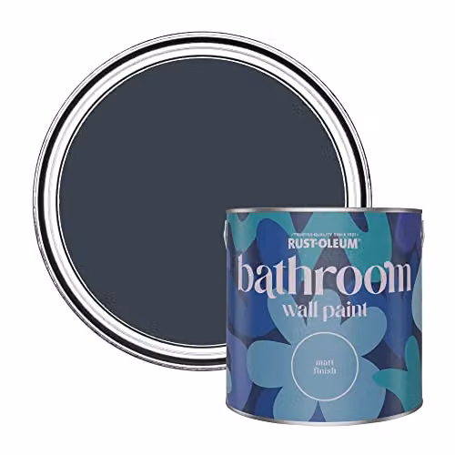 Rust-Oleum Black Sand Matt Water-Based Bathroom Wall and Ceiling Paint, 2.5L
