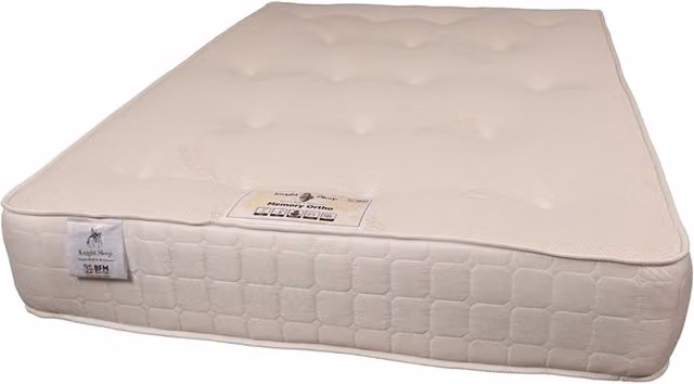 Knight Sleep Aloevera Ortho Hybrid Sprung Memory Foam Mattress, White, W/D/H: 180 x 200 cm