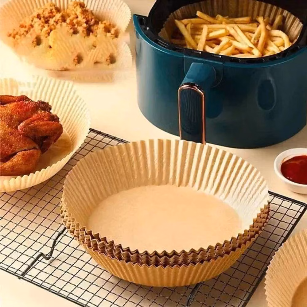 Marco Paul 50pcs Circular Air Fryer Liners in Brown – 4