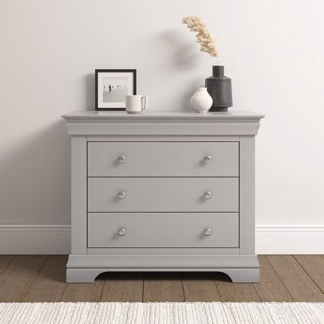 Seconique Classic Freestanding Bedroom Chest in Matt Grey