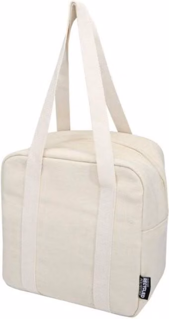 Floso 5L Insulated Canvas Lunch Bag with Compartments in Sand