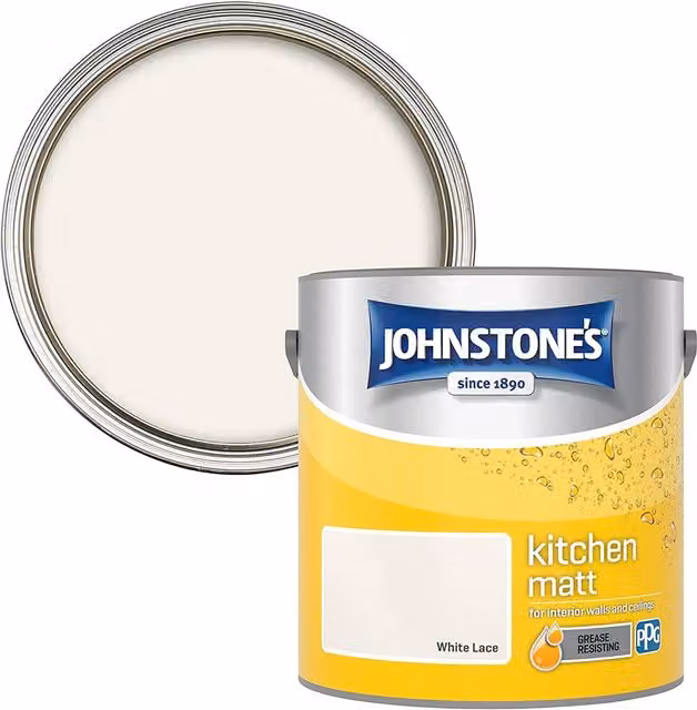 Johnstone's Kitchen Grease Resisting Matt Paint in White