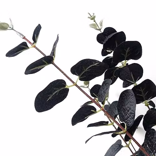 Black Leaf Design Artificial Textile Flowers – 4