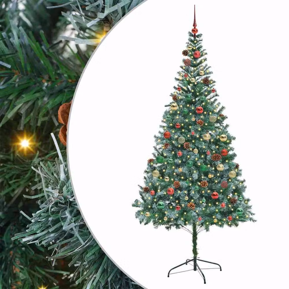 Berkfield Home Artificial Christmas Tree with Stand, Green, Height: 210 cm – 2