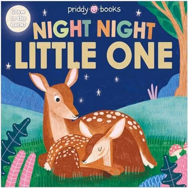 Roger Priddy Night Night Little One Glow in the Dark Multicolour Paper Book