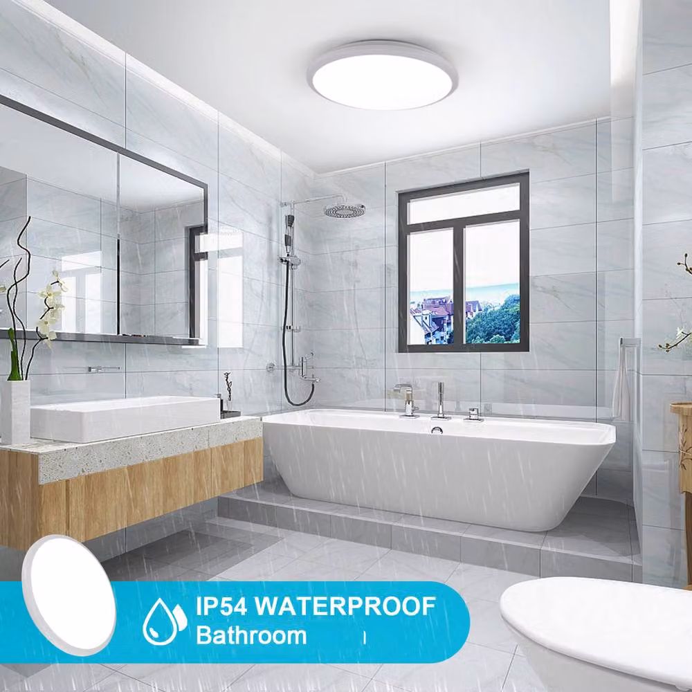 Goeco Round LED Ceiling Light, White, 36W, 6500K, IP54, Diameter: 30 cm – 2