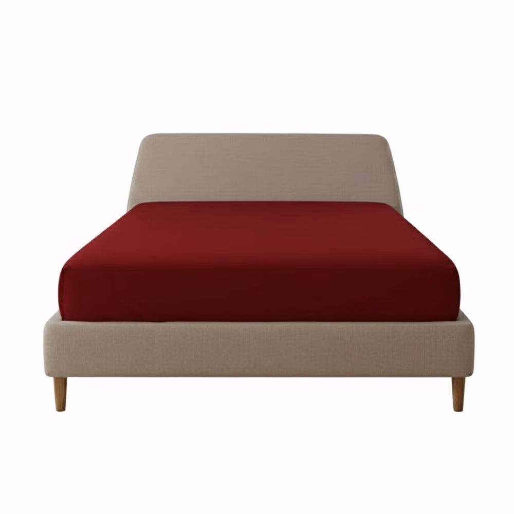 Snug City Red Flannelette Extra Deep Fitted Sheet, Small Double, W/D/H: 120 x 200 x 40 cm – 2