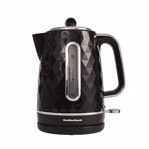 Hamilton Beach Diamond Electric Kettle, Black, 1.7 l