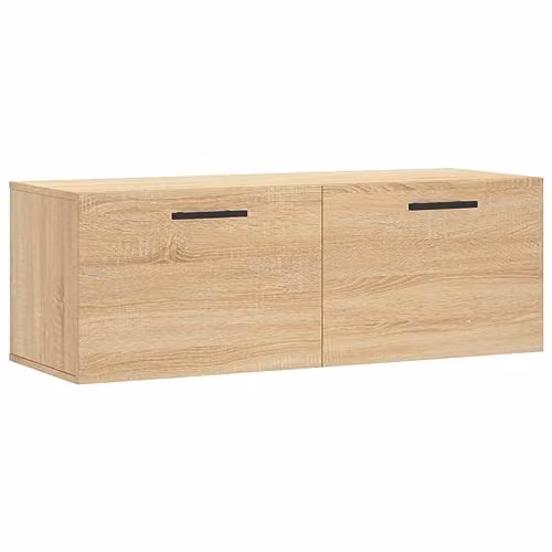 vidaXL Wall Cabinet in Sonoma Oak Brown, W: 100 cm, D: 35 cm, H: 35 cm