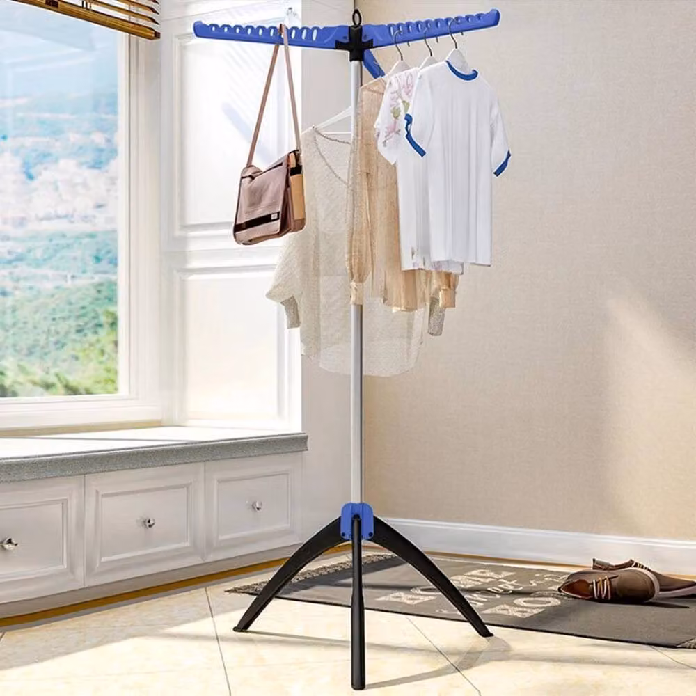 PAWNORA Foldable Metal Clothes Airer and Hangaway Clothes Hanger in Silver – 3