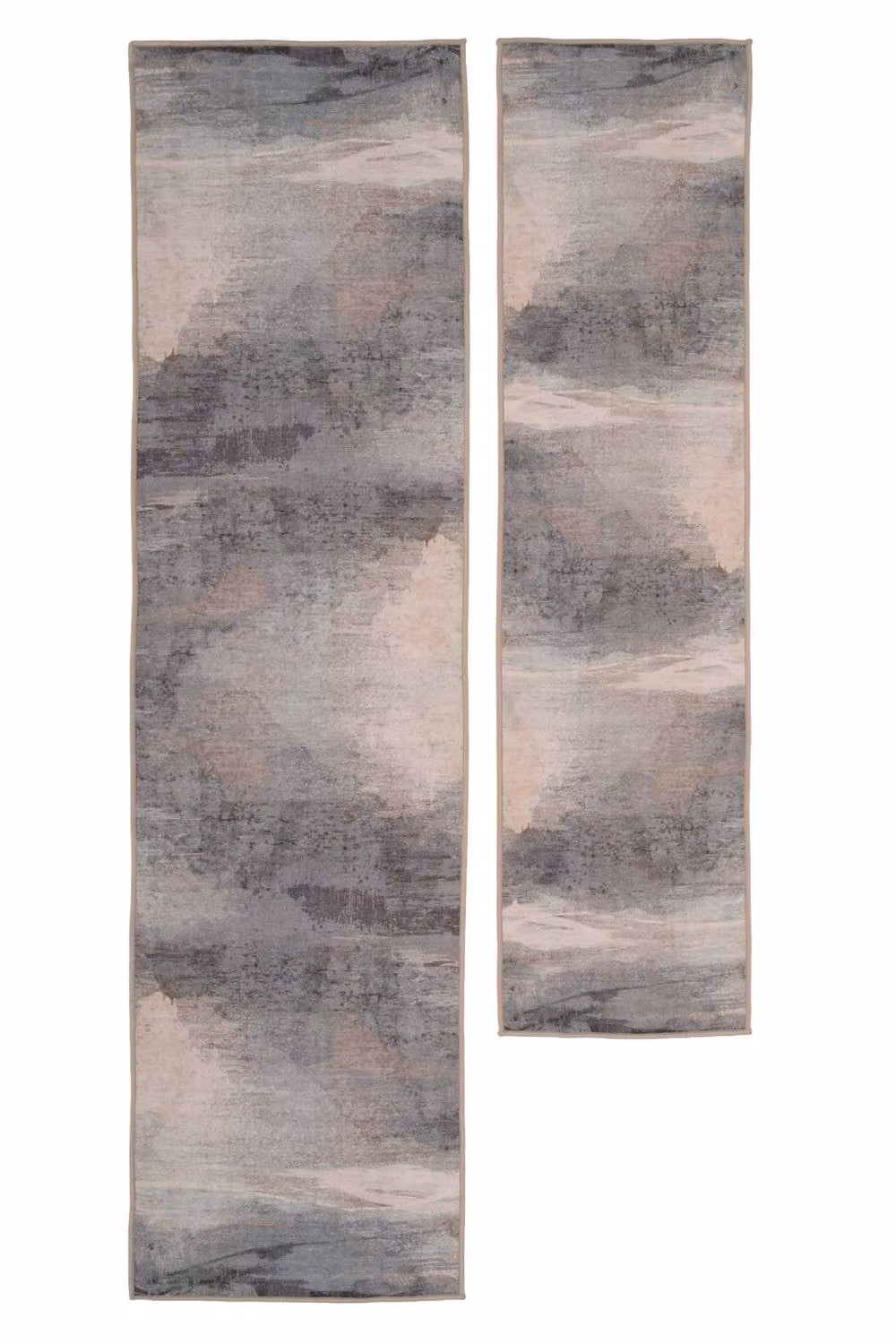 Kukoon Abstract Soft Pile Area Rug in Blue, Petrol and Grey, W: 240 cm, D: 330 cm – 6