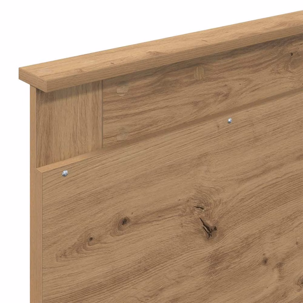 Berkfield Home Artisan Oak Bed Frame in Brown with Solid Pine Wood and Flat Fixed Slats, W: 75 cm, L: 190 cm – 6