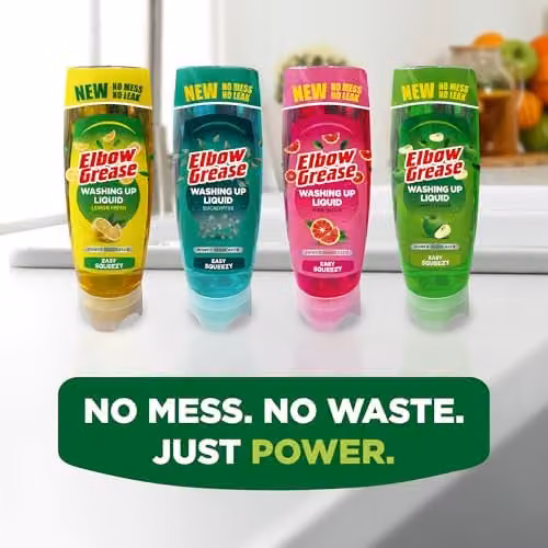 Elbow Grease Apple Fresh Washing Up Liquid, 500 ml – 5