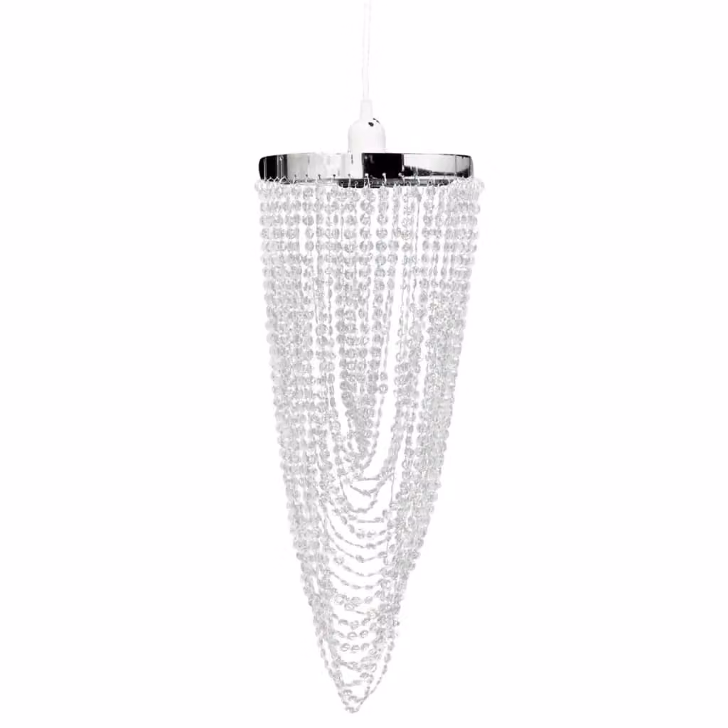 Berkfield Home Industrial Suspended Pendant Chandelier in Black and Transparent Crystal, W/D/H: 22 x 22 x 58 cm – 2