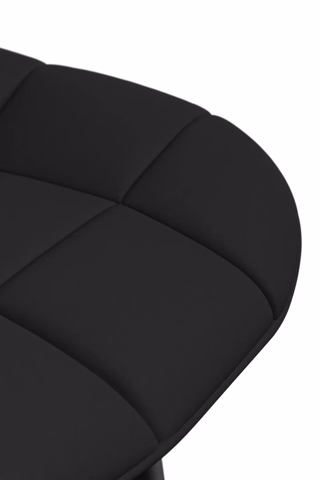 More4Homes Set of 6 Nova Modern Faux Leather Dining Chairs in Black with Metal Legs – 4