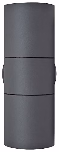 Luceco Up and Down Exterior Wall Light, Grey Stainless Steel and Glass, GU10, IP54 Rated – 3