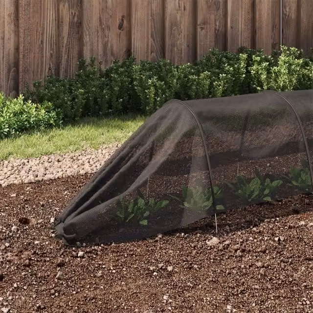 Berkfield Home Netting Tunnels 4 Pack in Black Steel and Polyethylene Growing Aid – 1