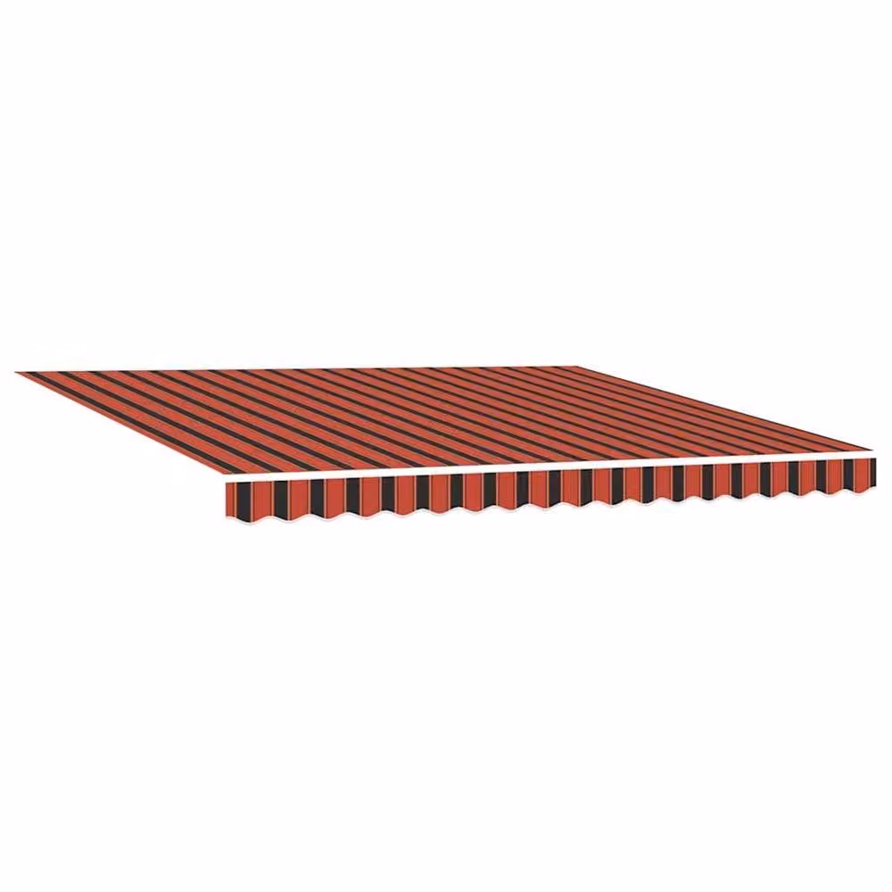 Berkfield Home Manual Retractable Striped Awning in Red, W: 350 cm, D: 250 cm – 4