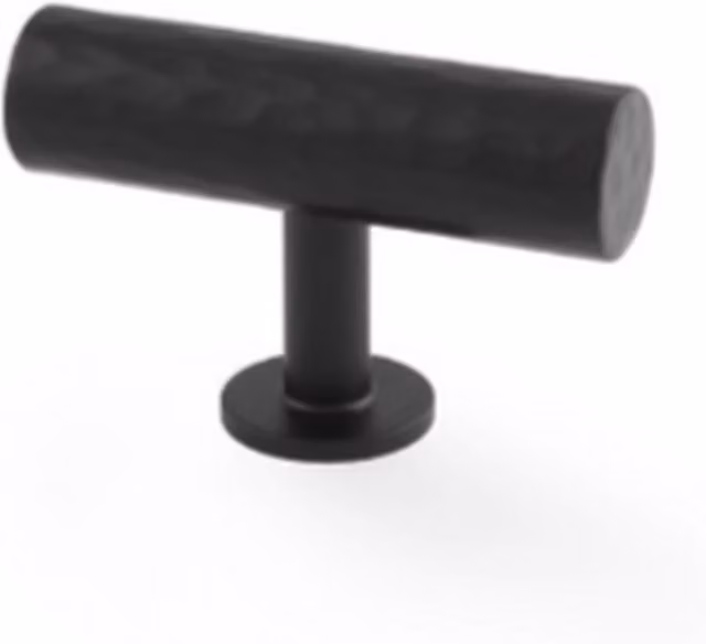 Handle & Home Hammered Cabinet Handles and Knobs, Black, 55mm and 35mm