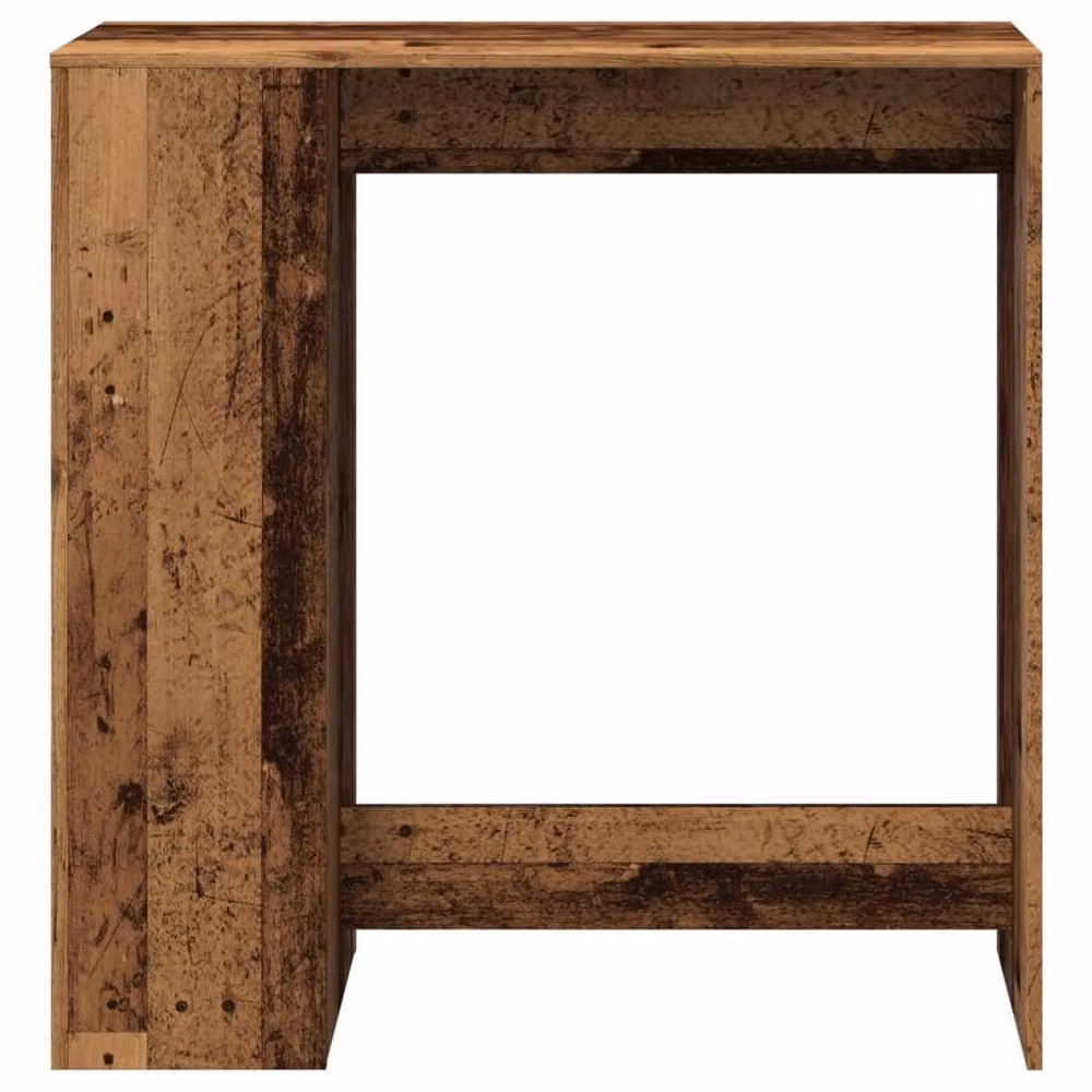 Berkfield Home Bar Table with Racks in Brown Old Wood, W/D/H: 101 x 40 x 103.5 cm – 4